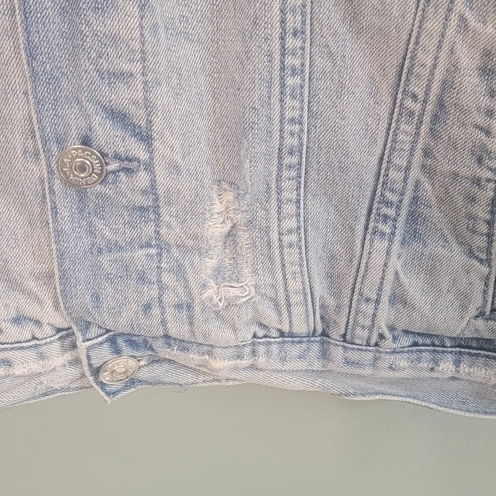 Pacsun Los Angeles Mens Denim Distressed Jean Jacket y2k‎ Size Medium